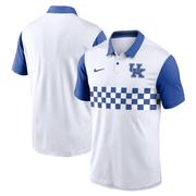 Kentucky Nike Campus Pattern Chest Stripe Polo